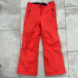 Obermyer Juniors/ Girls Ski pants Size 14 orange/ reddish color